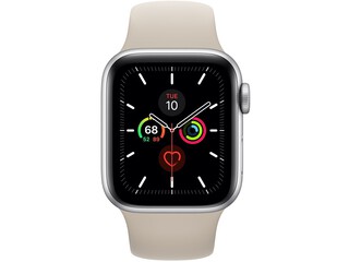 apple watch series 5 40mm silver aluminum stone sport band