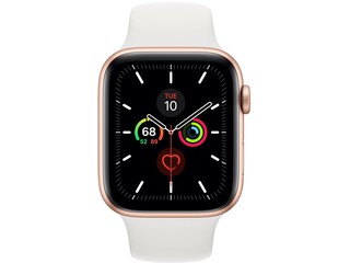 apple watch series 5 44mm gold aluminum white sport band