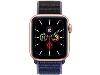 apple watch series 5 cellular 40mm gold aluminum midnight blue sport loop