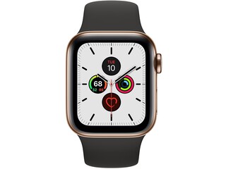 apple watch series 5 cellular 40mm gold stainless steel black sport band