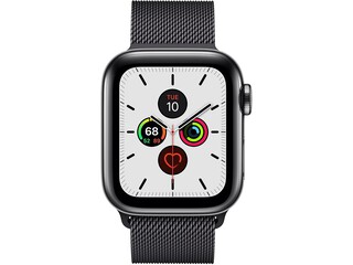 apple watch series 5 cellular 40mm space black stainless steel space black milanese loop