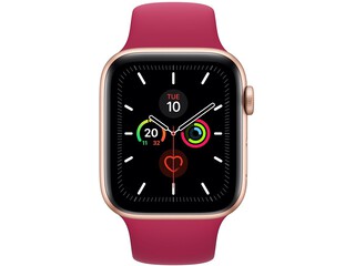 apple watch series 5 cellular 44mm gold aluminum pomegranate sport band