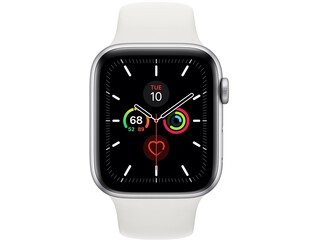 apple watch series 5 cellular 44mm silver aluminum white sport band