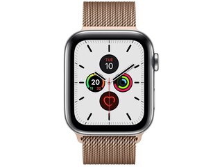 apple watch series 5 cellular 44mm silver stainless steel gold stainless steel