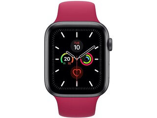 apple watch series 5 cellular 44mm space gray aluminum pomegranate sport band