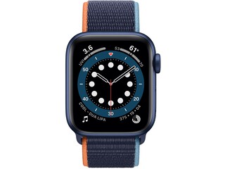 apple watch series 6 40mm blue aluminum deep navy sport loop