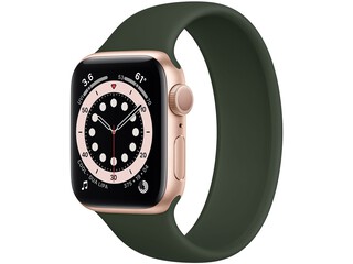 apple watch series 6 40mm gold aluminum cyprus green solo loop