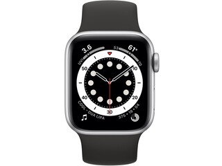 apple watch series 6 40mm silver aluminum black solo loop