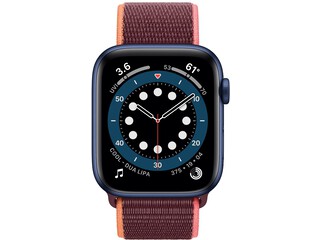 apple watch series 6 cellular 44mm blue aluminum plum sport loop