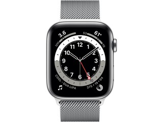 apple watch series 6 cellular 44mm silver milanese loop silver milanese loop