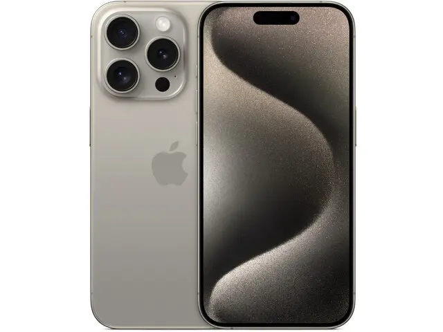 iPhone 15 Pro in Natural Titanium