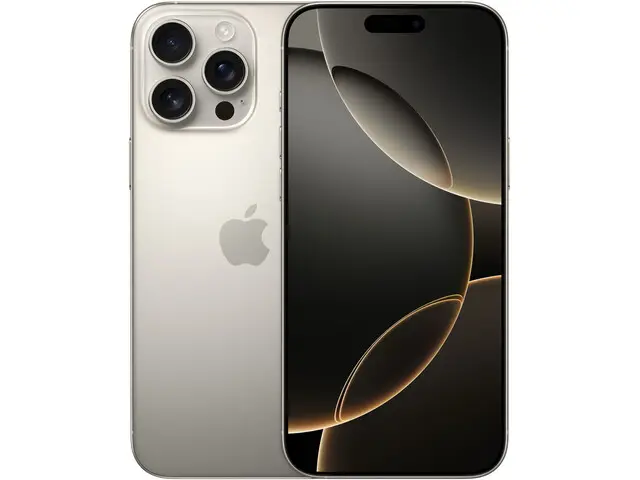 iPhone 16 Pro Max nel colore Titanio naturale