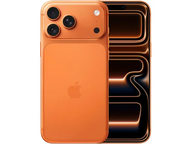 iPhone 17 Pro Max in Cosmic Orange