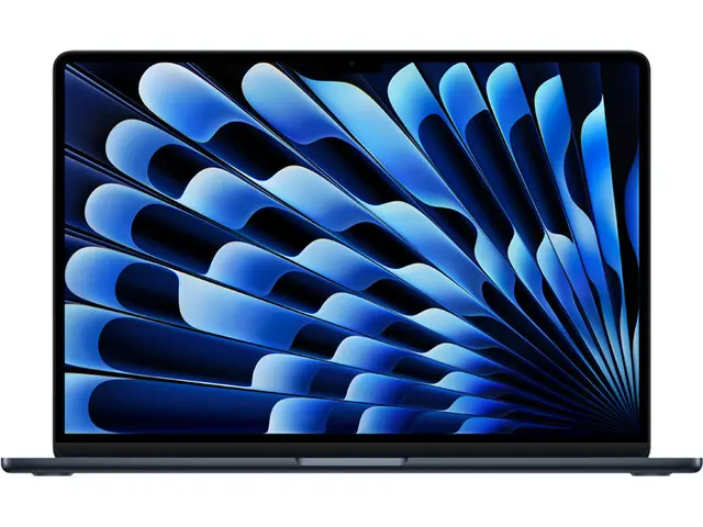 MacBook Air 15,3" M4 nel colore Mezzanotte